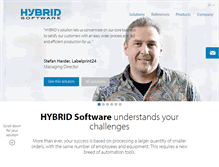 Tablet Screenshot of hybridsoftware.com